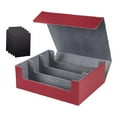 thumbnail image 2 of Caja para mazo de cartas CUTICAT organizador de almacenamiento para 1800 cartas rojo y gris, 2 of 8