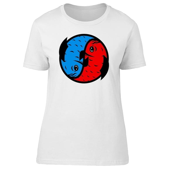 Blue And Red Koi Fishes Tee Men's -Image by Shutterstock