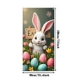 thumbnail image 2 of Easter Door Curtain Decorative Backdrop With Polyester Fabric, Holiday Pattern And Hanging Rope For Party Supplies Room Garden Wall Decoration 70.87X35.43X0.394In 0.308Lb, 2 of 6