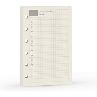 A7 Planner Refill, A7 Agenda Refill Diary Note Paper for Filofax,6  Hole/100gsm,4.84 x 3.23'', Harphia : : Office Products