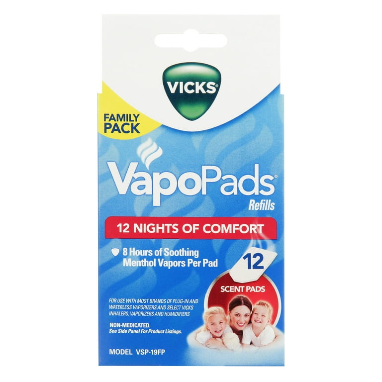 Vicks Scent Pad Replacements 12 Pack, VSP-19FP HSA/FSA Eligible