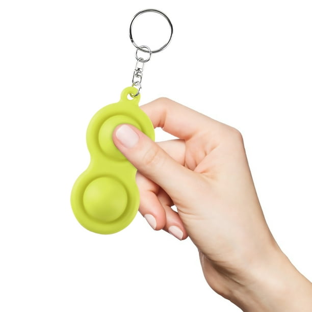Peggybuy Dimple Fidget Toy Keychain, Stress Relief Sensory for Kid Adult  (Green) 