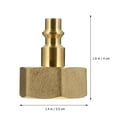 thumbnail image 2 of NUOLUX 2Ud Conector Dorado Para Manguera De Jardín En Resistente Y Sin, 2 of 5