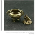 thumbnail image 3 of Golden Brass Dragon Head Incense Burner for Decor Small Size, 3 of 6