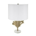 thumbnail image 5 of A&B Home Table Lamp with Leaf Design - 13"Dia. x 22"H - Gold/White, 5 of 6