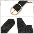 thumbnail image 5 of SUOSDEY Straw Women's Braided Stretch Belts Boho Style Skinny Waist Belt for Jeans Dresses, 5 of 6
