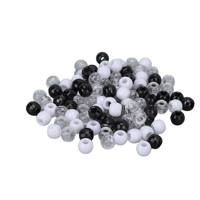 Anneau, Plastique 100Pcs Perles de Cheveux Multifonctions pour les Ornements de Cheveux
