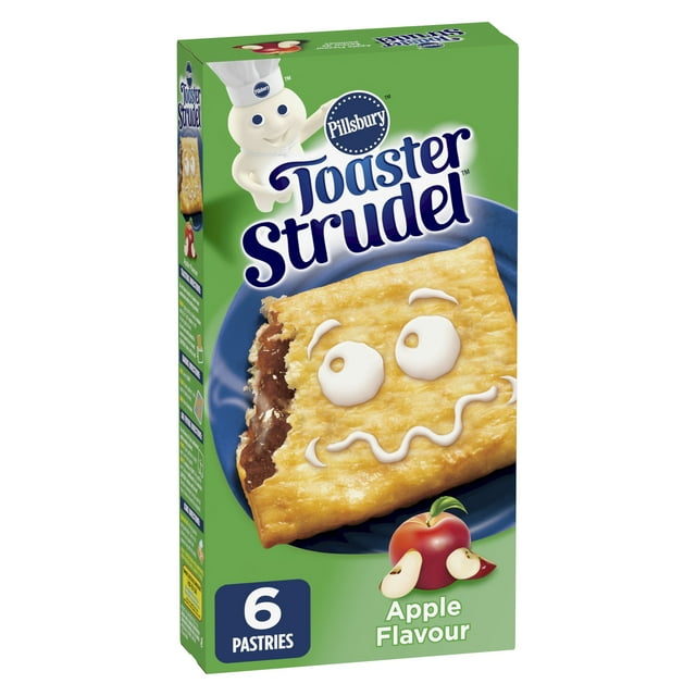 Pillsbury Toaster Strudel Apple Pastries, 6 Pastries, 326 g