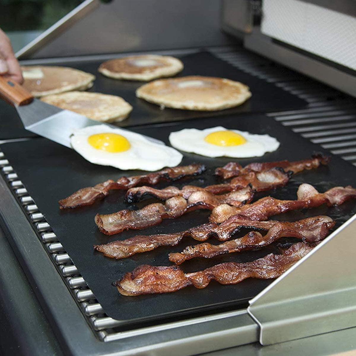 Charcoal Companion Flex Barbecue Grill Sheets and Grill Mats Combo Pack (Mixed), All Purpose, Burgers, Seafood & Pizza