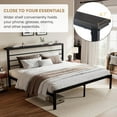 Queen Size Bed Frame with Headboard Heavy Duty Platform Bed Frame with