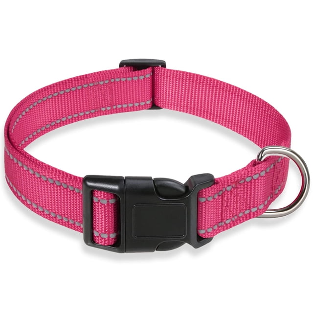 Collar para perros con hebilla ajustable de nailon de seguridad reflectante BOOMIBO