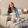 thumbnail image 3 of Bare Home  Polar Fleece Deep Pocket Sheet Set Sand Twin XL, 3 of 5