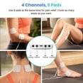thumbnail image 3 of Estimulador muscular TENS Unit Etekcity de 4 salidas con accesorios, 3 of 8