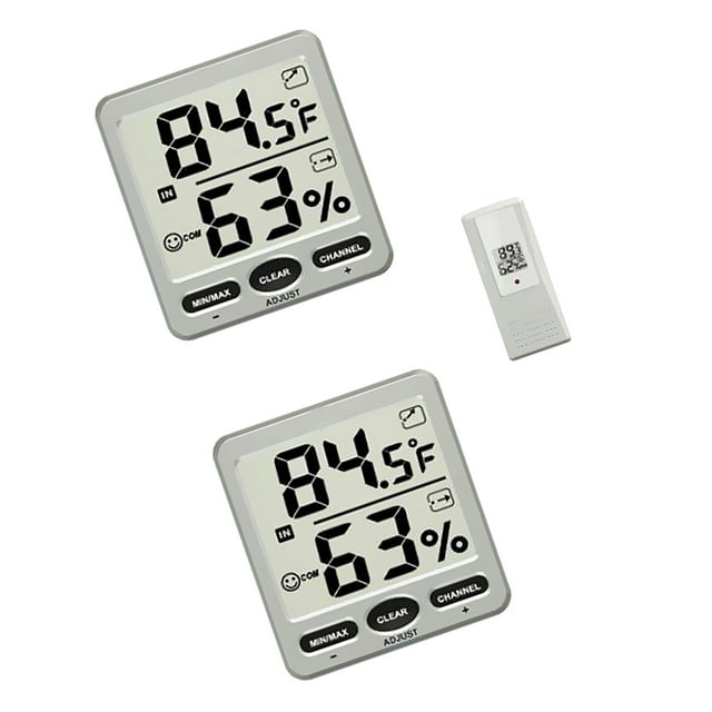 Termómetro Digital Inalámbrico Temperatura Higrómetro + Sensores Remotos 2 receptores + 1 sensor remoto Zulema Estación meteorológica inalámbrica