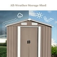 thumbnail image 6 of Historyli Go5H 6ft X4ft Garden Shed With Adjustable Shelf Lockable Door Weatherproof Easy Assembly Tool Cabinet For Backyard Garden Patio Lawn, 6 of 9