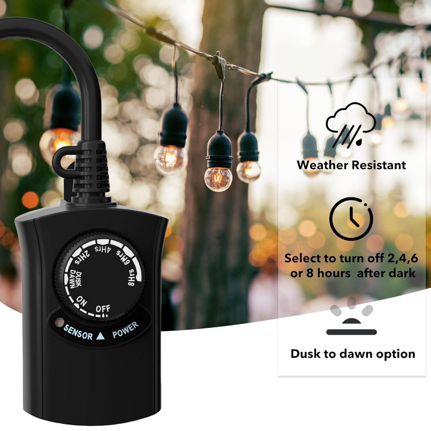 HBN Outdoor Light Timer with Photocell photo 4