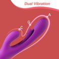 thumbnail image 4 of Rabbit Tapping G-Spot Vibrator Clitoris A Spot Stimulation, Couple Vibrator with 21 Modes Adult Sex Toys for Women, Purple, 4 of 8