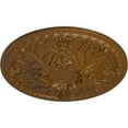 thumbnail image 3 of Ekena Millwork 26"OD x 3"P Tristan Ceiling Medallion (Fits Canopies up to 5 1/2"), Hand-Painted Smokey Topaz, 3 of 5