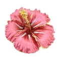 thumbnail image 2 of Red Hawaiian Hibiscus Swarovski Crystal Flower pin brooch and Pendant, 2 of 4