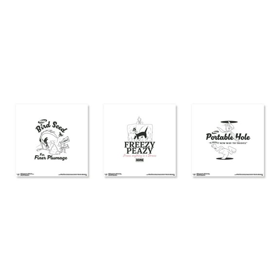 Gallery Pops Looney Tunes - ACME Products Wall Art Bundle (3-Pack)