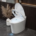 thumbnail image 4 of 1.28 GPF Elongated Smart Toilet Bidet in White with Auto Close/Open/Flush, Heated Seat, Foot Sensor, UV Sterilization, 4 of 17
