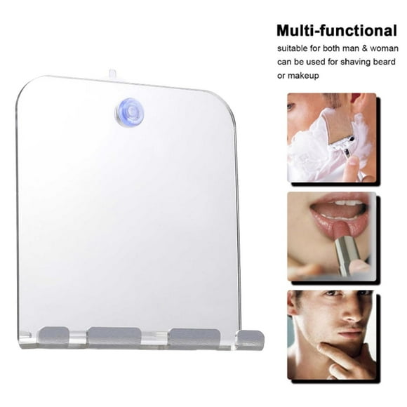 Portable Shatterproof Shower Shaving Mirror Bathroom Mirror