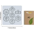 thumbnail image 2 of 7 Styles Mandala Flower Pattern Templates Large Reusable Plastic Square Stencils Sign, 2 of 7