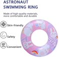 thumbnail image 3 of Inflatable swimming ring tube, floating swimming ring beautiful star pattern swimming ring - inflatable tube - pan - 80#., 3 of 4