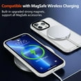 thumbnail image 4 of Magnetic for iPhone 13 Pro Max Case [Compatible with MagSafe] [2Pcs Screen Protector] Hard Translucent Matte Back Soft TPU Bumper Slim Fit Shockproof Phone Case for iPhone 13 Pro Max, White, 4 of 16
