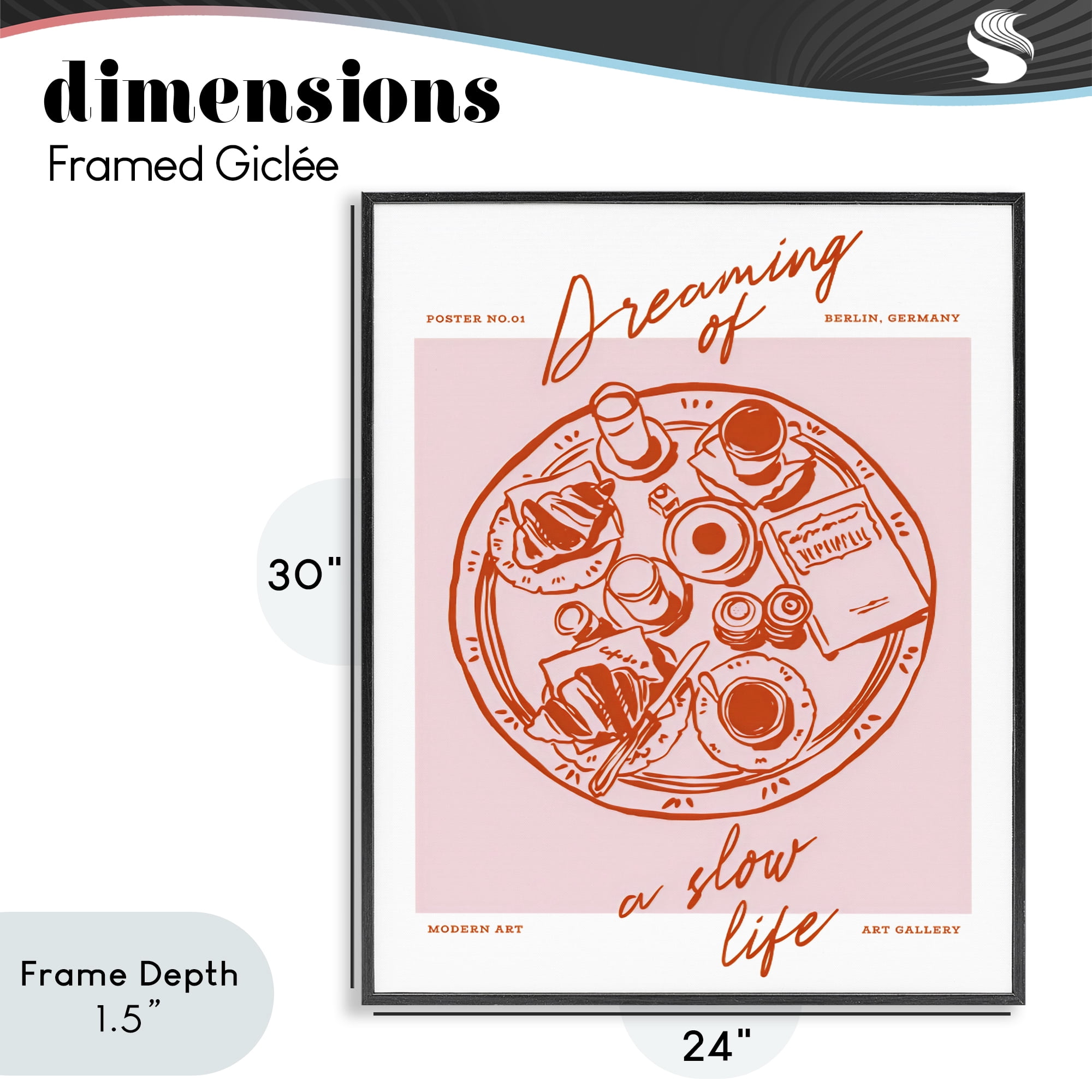 Stupell Industries Dreaming Of A Slow Life Black Framed Giclee Art, design by The Prints Vibe