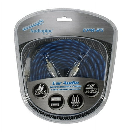 CPM-25 Audiopipe 25ft Platinum Plate RCA Cables price history on PriceWatchPro