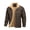 Brown, variant on Xidunhg Men's Winter Trucker Jacket Sherpa Fleece Lined Thick Thermal Warm Work Cargo Coat with Multi Pockets Lapel Collar