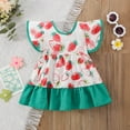 thumbnail image 2 of Coerni Toddler Girls Summer Dress Fly Sleeve Prints Ruffles Dress OnePiece Princess Sundress Dance Party Dresses Clothes, 2 of 9
