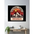 thumbnail image 2 of Cherokee National Forest Poster Wall Art, Modern Wall Decor, 24x24 UNFRAMED, 2 of 3