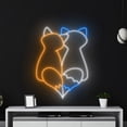 thumbnail image 4 of Handmadetneonsign Raccoon Fox Neon Sign, Raccoon Fox Neon LED Art Decor, Animal Lover Wall Decor, 4 of 5