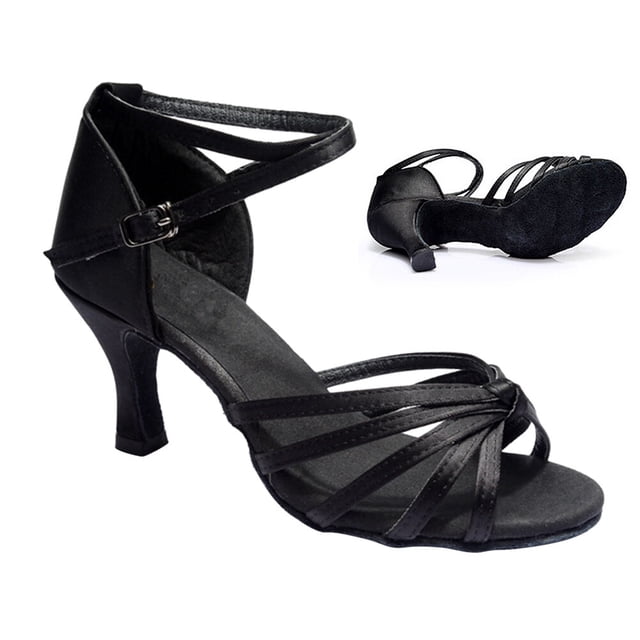 unbranded 1Par Abiertos Negros De Calidad Para Baile Y Eventos Elegantes
