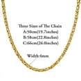 thumbnail image 2 of Lovelords 14k Yellow Gold  Jewelry Set Hip Hop Byzantine Chain Bracelet & Necklace Set For Men Men Jewelry, 2 of 5