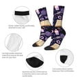 thumbnail image 4 of Balery Lavender Flowers Calcetas Largas con Estampado para Hombre y Mujer – Suaves y Transpirables, Talla Única (US 5-11), 4 of 6