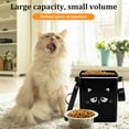 thumbnail image 4 of Cat Food Container 6L Large Capacity Pet Food Storage Bin with Lid Airtight Metal Pet Storage Bucket Portable Cute Cat Treat Container for Home Travels, 4 of 10