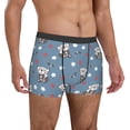 thumbnail image 5 of Men's Boxer Briefs, Cute Bear Stars Print Soft Comfy Mens Underwear Boxer Briefs Breathable With Widen Waist, 5 of 7