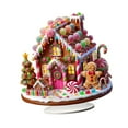thumbnail image 1 of Decoración navideña 2D de casa con base, centro de mesa, regalo, manualidad, decoración navideña para festivales, cumpleaños, vacaciones, niños, Estilo B, 1 of 10
