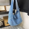 thumbnail image 7 of LinYooLi Denim Hobo Bags for Women Retro Jean Shoulder Bag Casual Jean Tote Handbags Vintage Satchel Bags for Teen Girls, 7 of 7