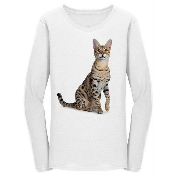Savannah Cat T-Shirt Women -Image by Shutterstock, Female 3X-Large