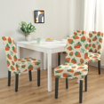 thumbnail image 2 of Set of 4 Strawberry Print Dining Chair Covers Charming Fruit Pattern Washable Polyester Stretch Slipcovers Removable Seat Protector for Bright Summer Decor, 2 of 7