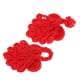 thumbnail image 4 of 20 juegos de botones de nudo chino con cuentas para cierre de vestidos de novia y cheongsams Rojo, 4 of 9