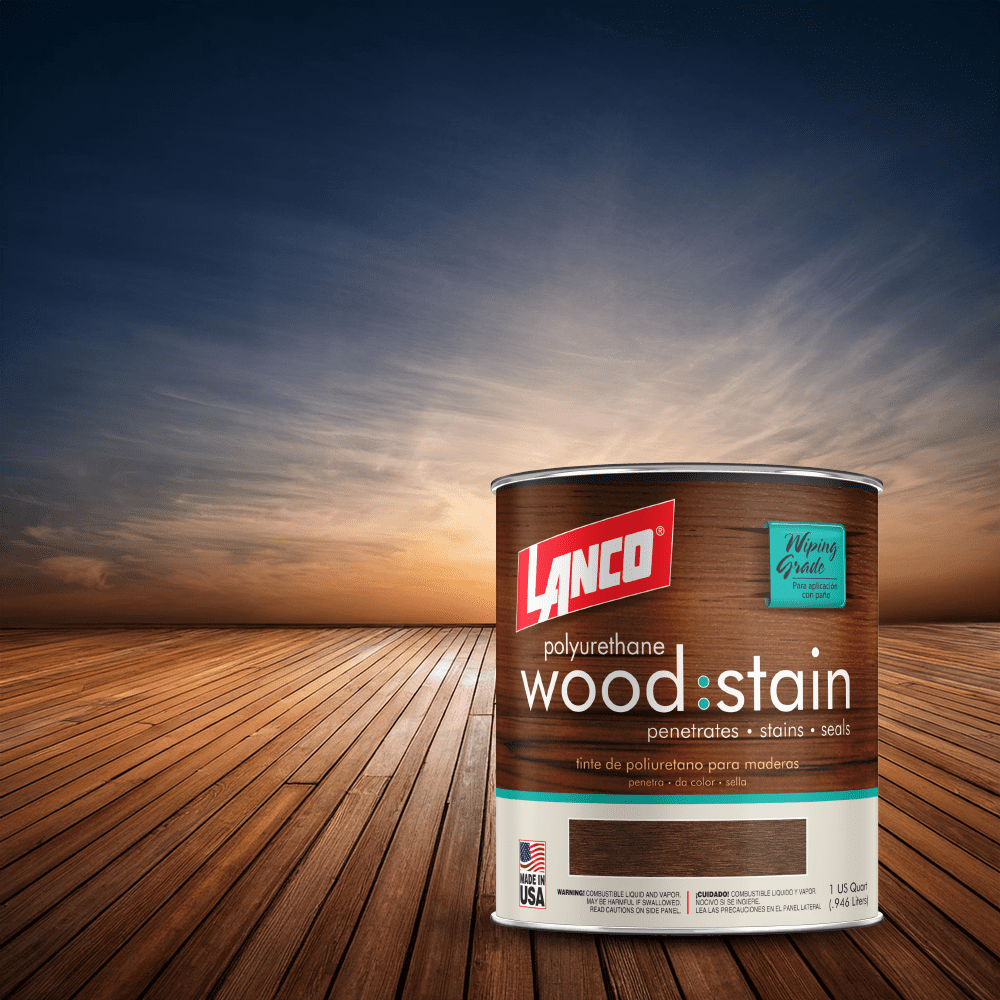 Lanco Wood Stain Mahogany Finish, 1Quart