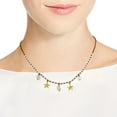 thumbnail image 3 of Beach Lover Starfish Seashore Dangle Milky Quartz and Brass Beads Boho Necklace, 3 of 5