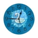 thumbnail image 1 of Hermoso reloj de pared de estilo cisne blanco romántico de dibujos animados - Relojes de pared silenciosos que no hacen tictac de 10 pulgadas - Estilo rústico retro campestre decorativo para sala de, 1 of 7