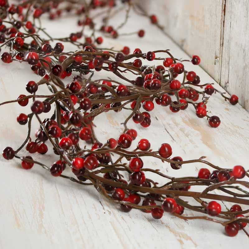 Factory Direct Craft 6 feet of Flexible Artificial Red and Burgundy Garland 