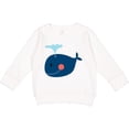 thumbnail image 2 of Inktastic Whale Cute Blue Toddler Sweatshirt, 2 of 4